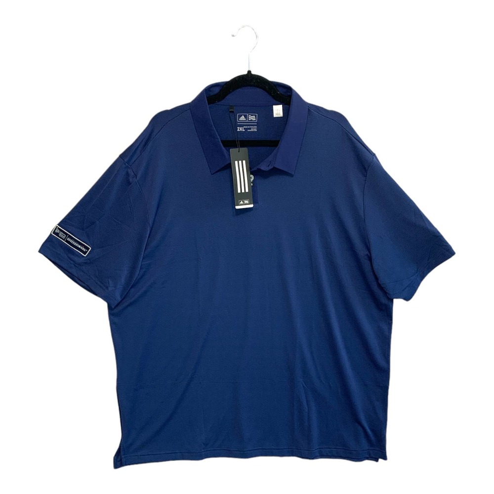 Adidas Golf Polo NWT Men's Size 2XL Navy Pinehurst National Finals Short Sleeve